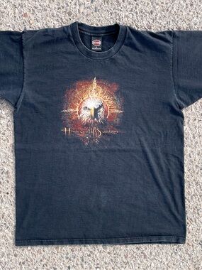 Vtg 1996 Harley Davidson Honolulu Hawaii T-shirt XL USA Holoubek Eagle